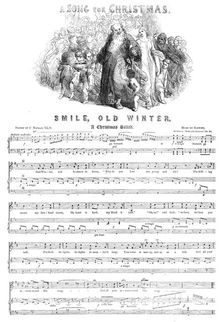 A Song for Christmas - "Smile, Old Winter", 1850. Creator: Unknown