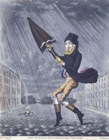 A Soaker or a Real Cat and Dog Day 1825. Artist: G Hunt