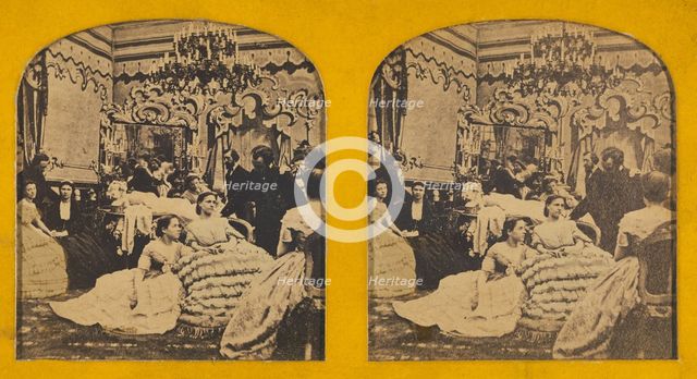 A Sociable Evening Party., 1855-1860. Creator: Unknown.