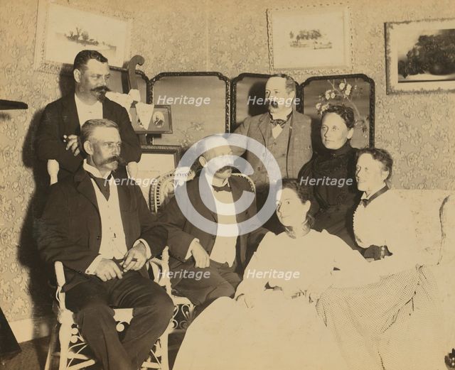 A social gathering, Dom Smith, Vladivostok, Russia, 1899. Creator: Frederick S. Pray.