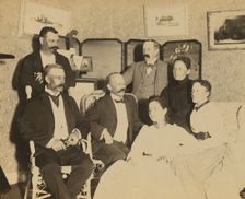 A social gathering, Dom Smith, Vladivostok, Russia, 1899. Creator: Frederick S. Pray