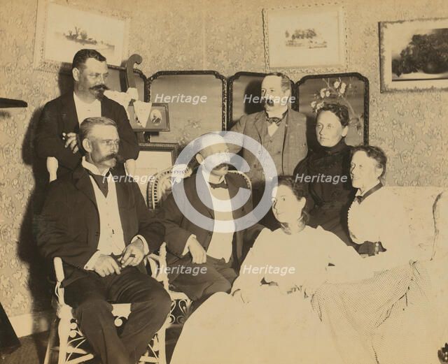 A social gathering, Dom Smith, Vladivostok, Russia, 1899. Creator: Frederick S. Pray.