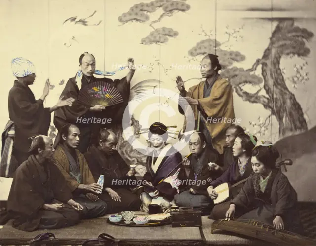 A Social Meal, 1866-1867. Creator: Felice Beato.