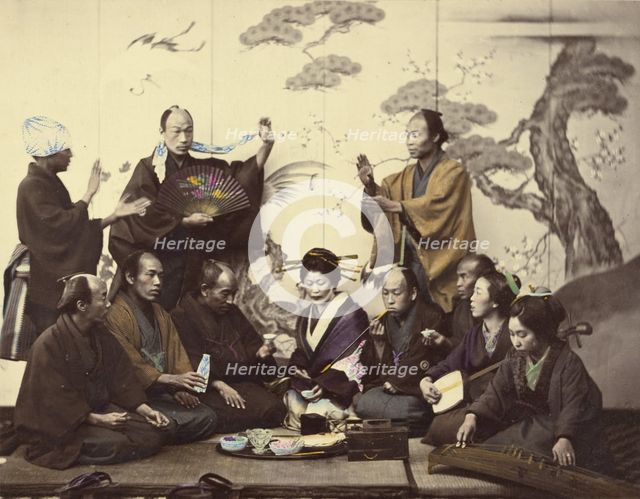 A Social Meal, 1866-1867. Creator: Felice Beato.