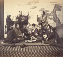 A Social Meal, 1868. Creator: Felice Beato