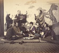 A Social Meal, 1868. Creator: Felice Beato