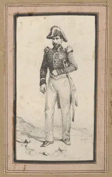 A soldier, mid-19th century. Creator: Victor Adam