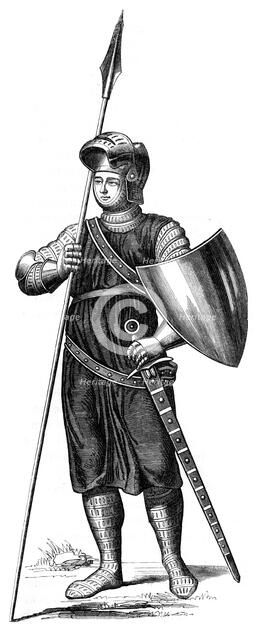 A soldier of King Philip IV of France, 1849. Artist: Unknown