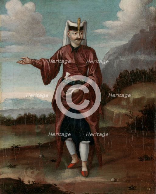 A Soldier of the Janissaries, 1700-1737. Creator: Workshop of Jean Baptiste Vanmour.
