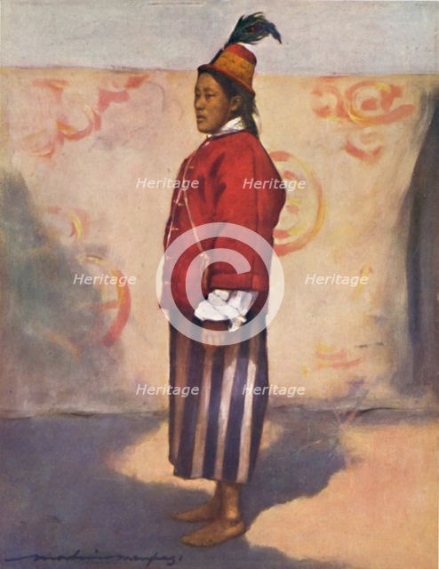 'A Soldier of the Maharaja of Sikkim', 1903. Artist: Mortimer L Menpes.