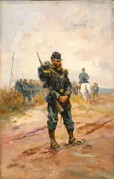 A Soldier, c1860-1885. Creator: Alphonse de Neuville