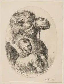A slave holds a camel by the bridle, from Several heads in the Persian style (Plusieurs ..., 1649. Creator: Stefano della Bella
