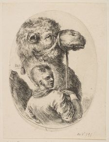 A slave holds a camel by the bridle, from Several heads in the Persian style (Plusieurs ..., 1649. Creator: Stefano della Bella