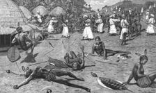 'A Slave Raid in Central Africa 1888. Creator: Unknown