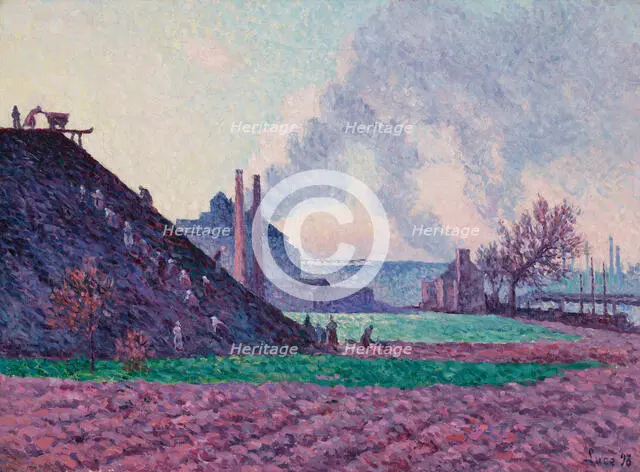 A Slag Heap Near Marchiennes, 1898. Creator: Maximilien Luce.