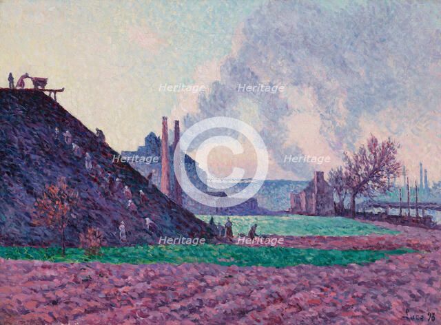 A Slag Heap Near Marchiennes, 1898. Creator: Maximilien Luce.