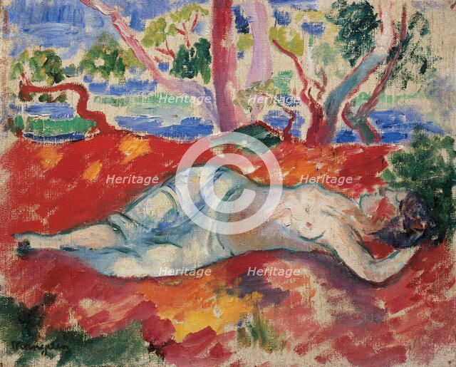 A Sleeping Woman (La Femme Endormie), 1906. Artist: Manguin, Henri Charles (1874-1949)