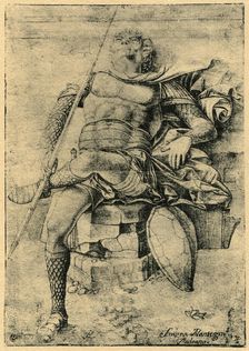 A Sleeping Soldier 1913.Artist: Andrea Mantegna
