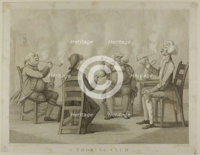 A Smoking Club, n.d. Creator: Unknown.
