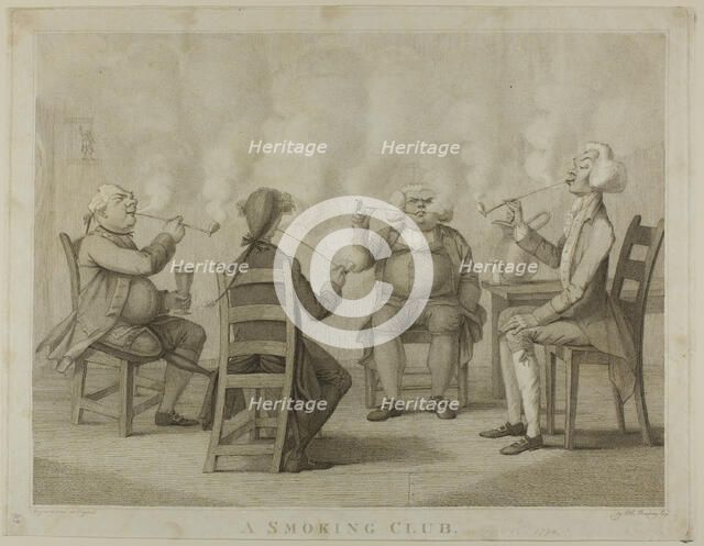 A Smoking Club, n.d. Creator: Unknown.