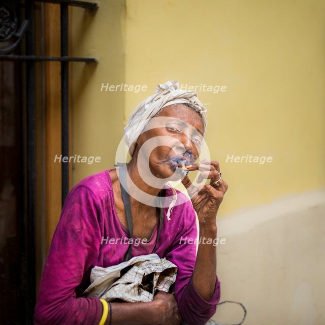 A Smoking Woman. Creator: Dorte Verner.