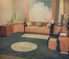 A small bedroom, arranged by Heal & Son Ltd., of London 1935