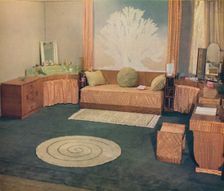A small bedroom, arranged by Heal & Son Ltd., of London 1935
