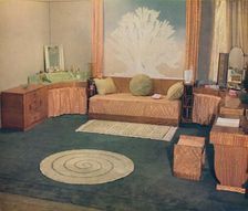 A small bedroom, arranged by Heal & Son Ltd., of London 1935