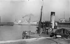 A small boat, the Gray in Tilbury Docks, Essex, c1945-c1965. Artist: SW Rawlings