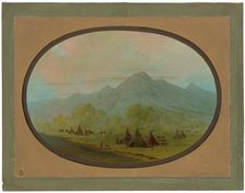 A Small Crow Village, 1855/1869. Creator: George Catlin