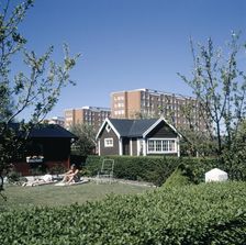 A small house in a big town, Landskrona, Sweden, 1990