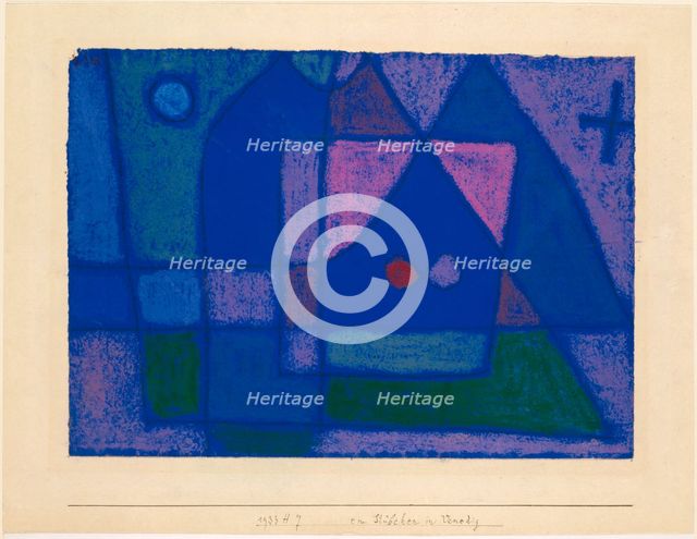 A small room in Venice, 1933. Creator: Paul Klee.
