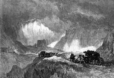 "A Snowstorm on Mont Cenis"...Farnley Hall Collection of drawings by J.M.W. Turner, R.A., 1865. Creator: W. J. Linton