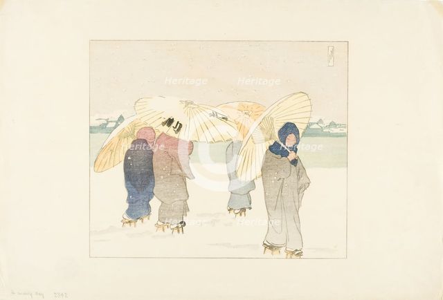 A Snowy Day, 1901. Creator: Helen Hyde.