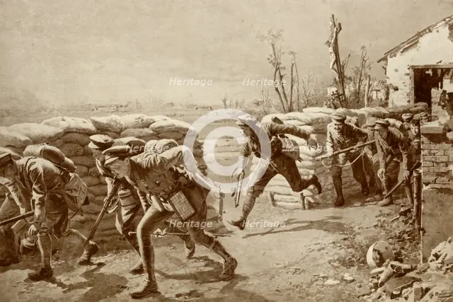 'A Sporting Chance:: British Soldiers "Making a Dash for It"', 1916. Creator: Unknown.