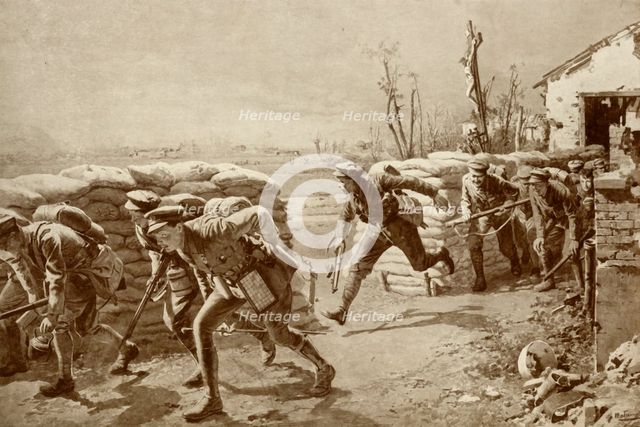 'A Sporting Chance:: British Soldiers "Making a Dash for It"', 1916. Creator: Unknown.