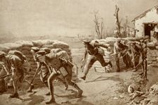 A Sporting Chance:: British Soldiers "Making a Dash for It" 1916. Creator: Unknown