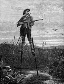 A sportsman of the Landes (France), 1880. Creator: Unknown