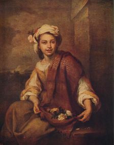 A Spanish Flower Girl 1665-1670, (c1915). Artist: Bartolomé Esteban Murillo