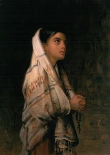 A Spanish Girl Praying, c1875-1885. Creator: Edwin Long