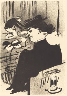 A Spectator (Une spectatrice), 1893. Creator: Henri de Toulouse-Lautrec
