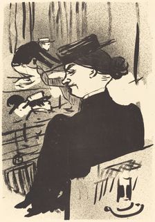 A Spectator (Une spectatrice), 1893. Creator: Henri de Toulouse-Lautrec