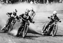 A speedway race