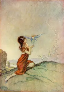 A Spell for a Fairy 1914. Creator: Claude Allin Shepperson