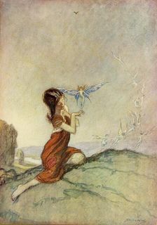 A Spell for a Fairy 1914. Creator: Claude Allin Shepperson