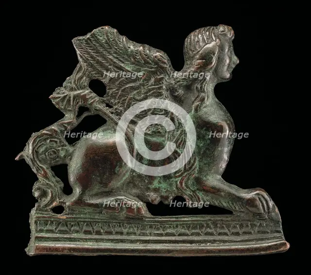 A Sphinx to Right, 15th century. Creator: Unknown.