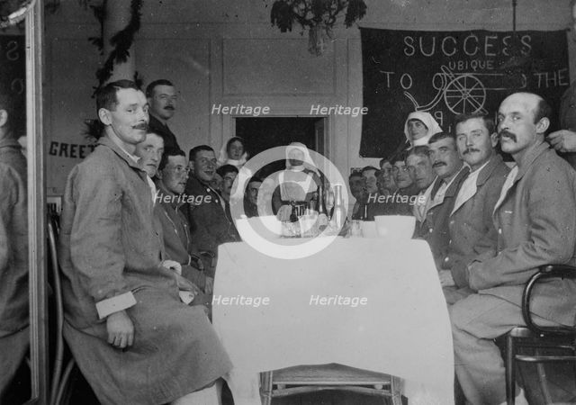 A spread in Nova Scotia ward, Le Touquet, between 1914 and c1915. Creator: Bain News Service.