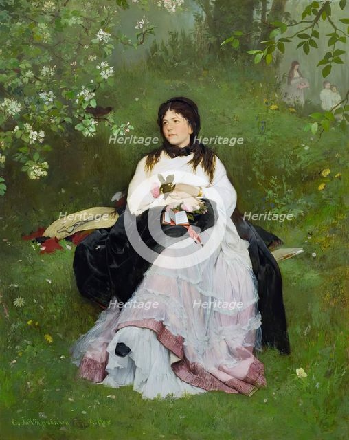 A spring fairy tale, 1872. Creator: Gabriel Max.