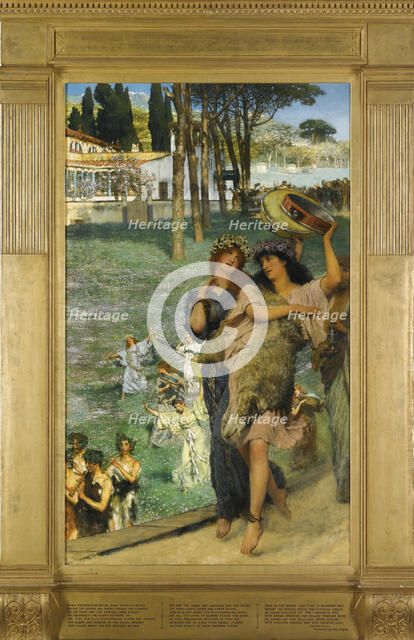 A spring festival (On the road to the Temple of Ceres). Artist: Alma-Tadema, Sir Lawrence (1836-1912)