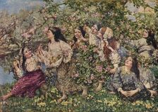 A Spring Roundelay 1910 (1935). Artist: Edward Atkinson Hornel